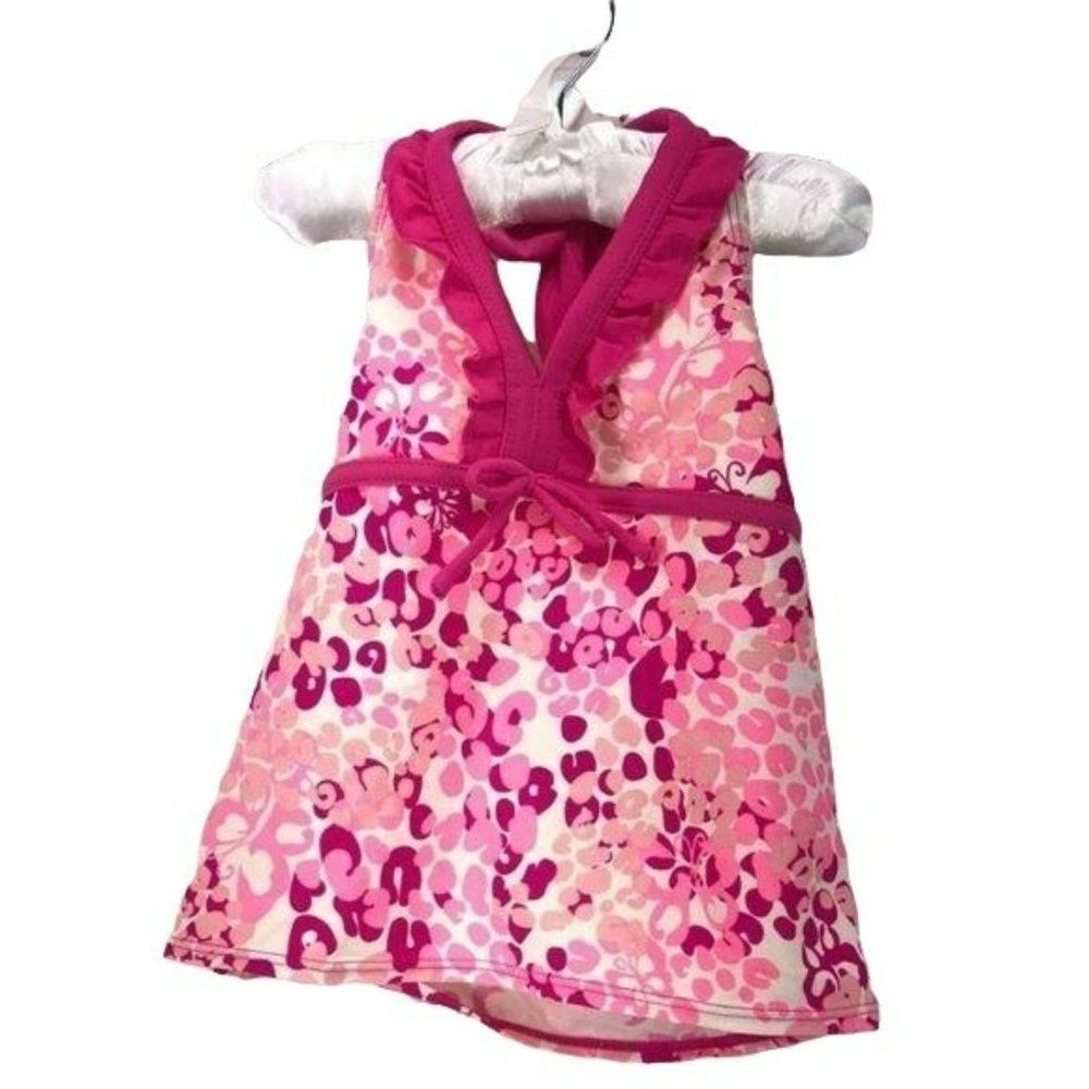 Joe Boxer Girl’s Vintage 90's Pink Tankini Swimsuit Top Bathing Suit Medium